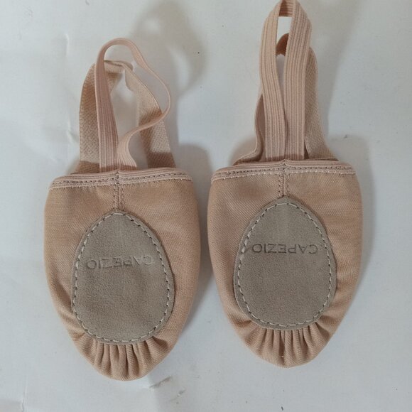 Capezio Pirouette II Canvas Dance Shoes Nude Size S H061 Sz 6-7 NEW - Picture 9 of 15